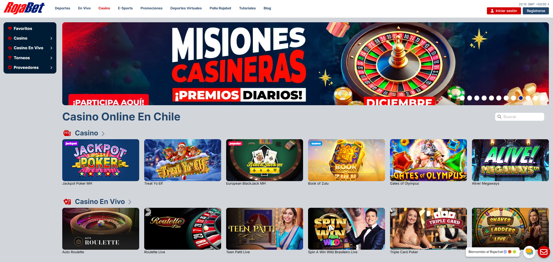 Jugar en el casino RojaBet RojaBet