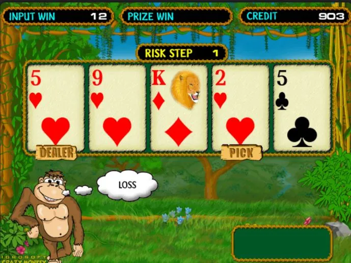 Minijuego en Crazy Monkey slot Crazy monkey minjuego
